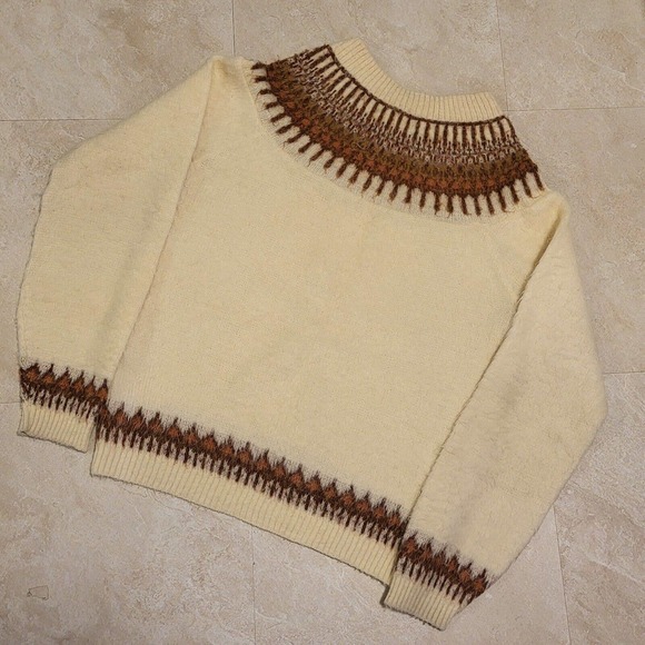 VTG Sears Sportswear Mens L Large Mohair Fuzzy Crewneck Pullover Sweater - Picture 16 of 16